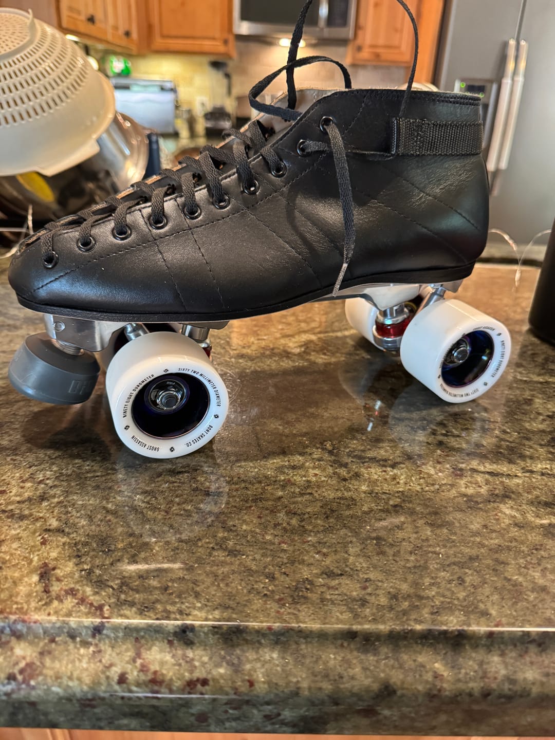 Customer photo review of Ghost Assassin Indoor & Jam Roller Skate Wheels