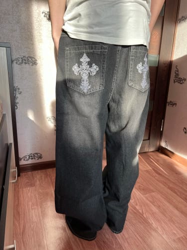 Customer photo review of 'SKULL CATHEDRAL' JEANS