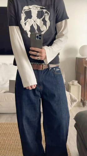 Customer photo review of ARTKIMO'S TRUE RAW DENIMS.