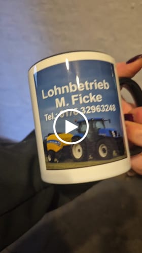 Customer video review of TassenExpress - Becher Keramik Tasse mit Logo bedruckt 325ml Firmenlogo