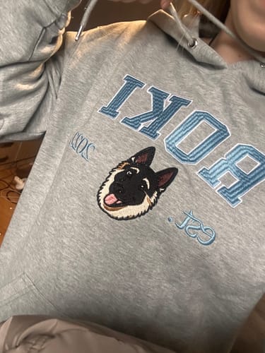 Customer photo review of Haftowany University Hoodie