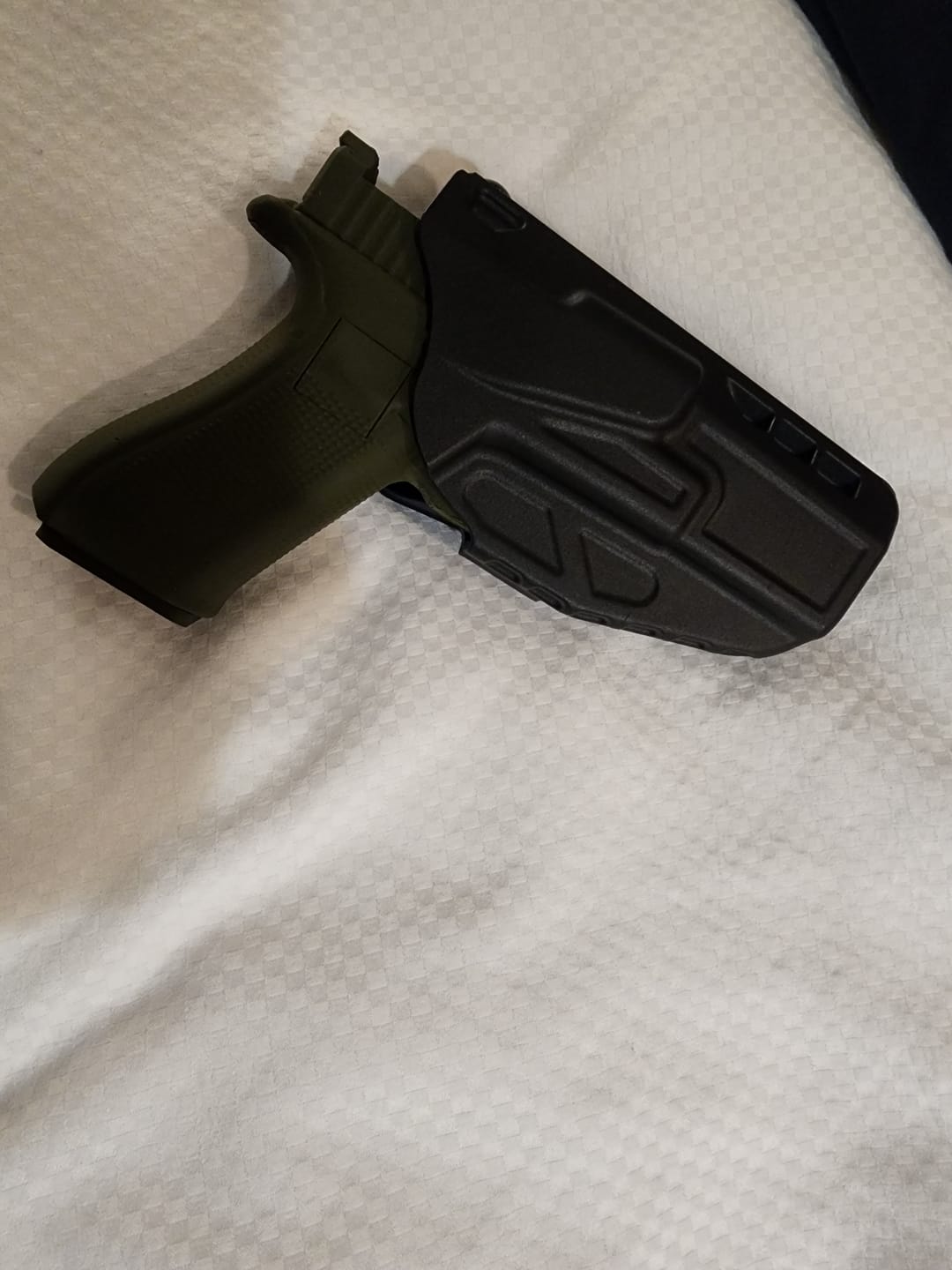Customer photo review of Grip Keeper Laser Trainer – Trigger-Activated Laser Training Pistol