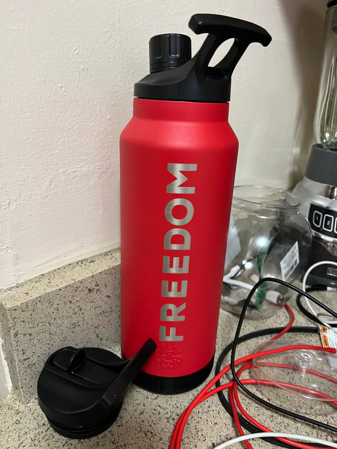 Customer photo review of Freedom Stainless Steel Bottle