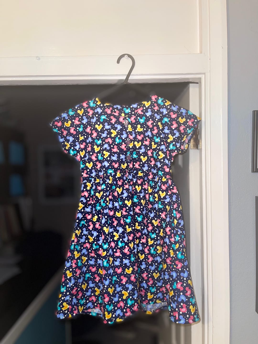 Customer photo review of Multicoloured Ducks Rose & Hubble Cotton Poplin Fabric