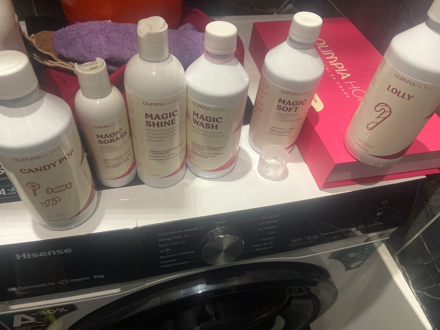 Customer photo review of Magic Shine - Additivo Igienizzante Ultra Concentrato per Bianco & Colori Brillanti Ml.400