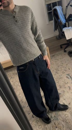 Customer photo review of ARTKIMO'S TRUE RAW DENIMS.