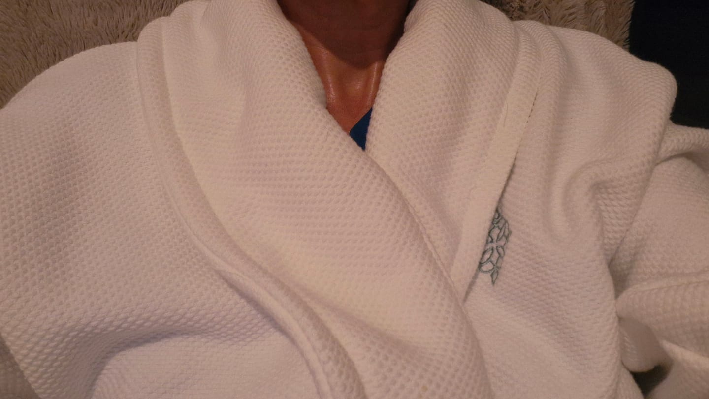 Customer photo review of Luxury Cotton Bathrobe