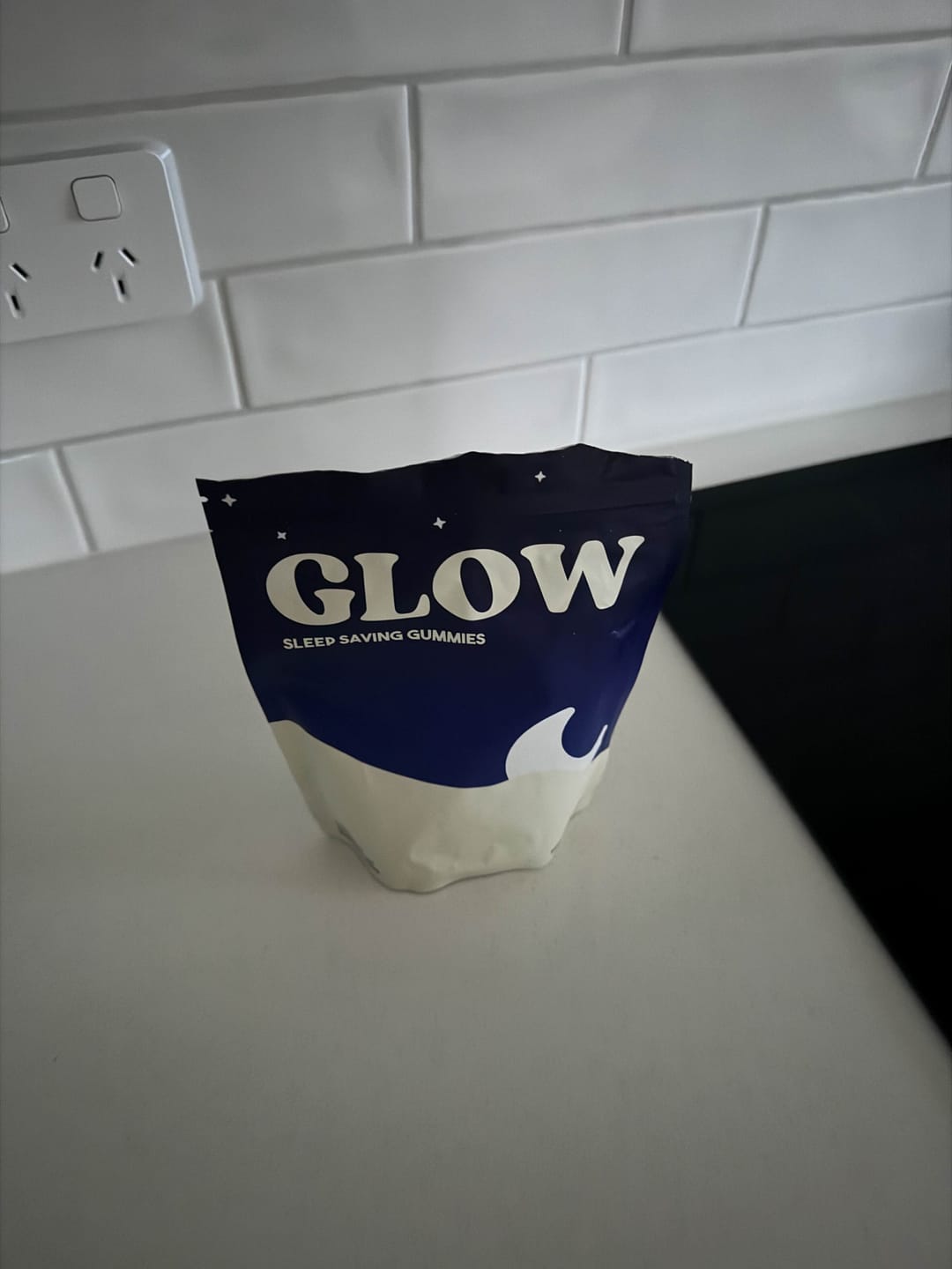 Customer photo review of Glow Sleep Saving Gummies
