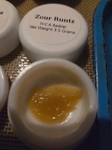 Customer photo review of Zour Runtz | THCA Badder
