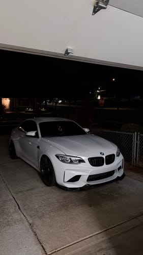 Customer photo review of F87 M2 V Style Carbon Fiber Front Lip