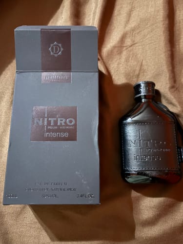 Customer photo review of Dumont Nitro Intense Eau De Parfum Spray for Men - 3.4 oz / 100 ml