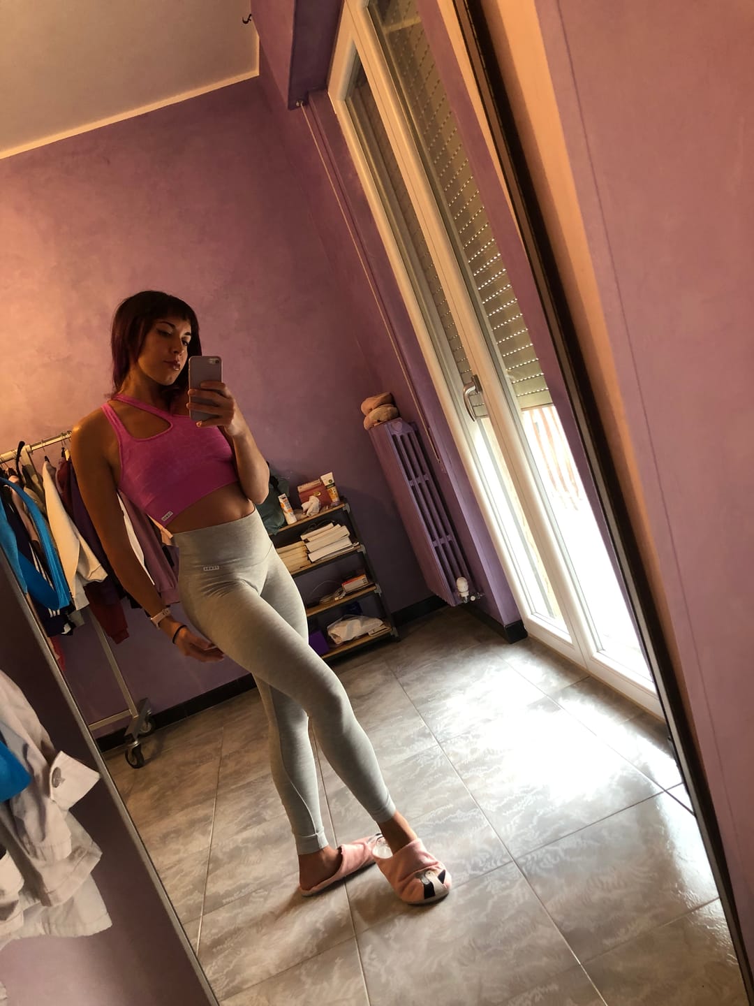 Customer photo review of Leggings Push Up Pulsar Grigio
