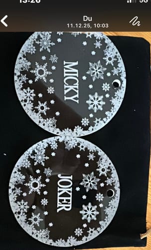 Customer photo review of Weihnachtsdeko mit Schneeflocken