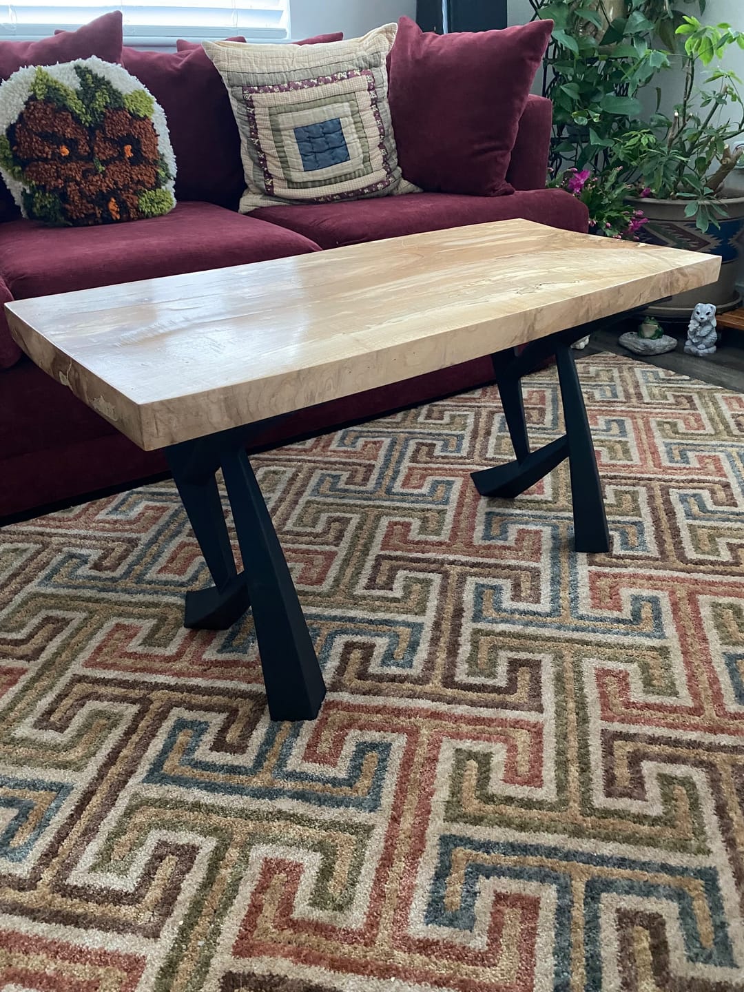 Customer photo review of Bench Legs 107 Draco 16.5" H Modern Metal DIY Furniture