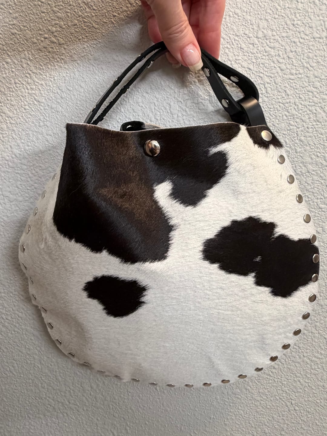 Customer photo review of Wristlet | Cow Hide