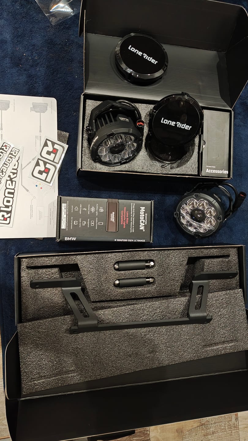 Customer photo review of Under Nose Mount for Motorcycle Lights