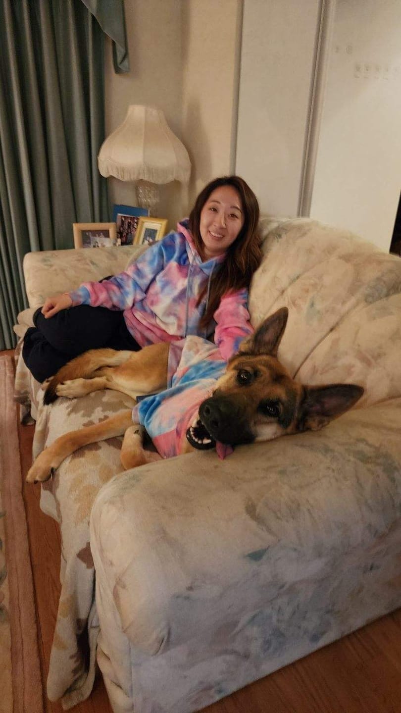 Customer photo review of Velvet Human Hoodie - Snow Cone