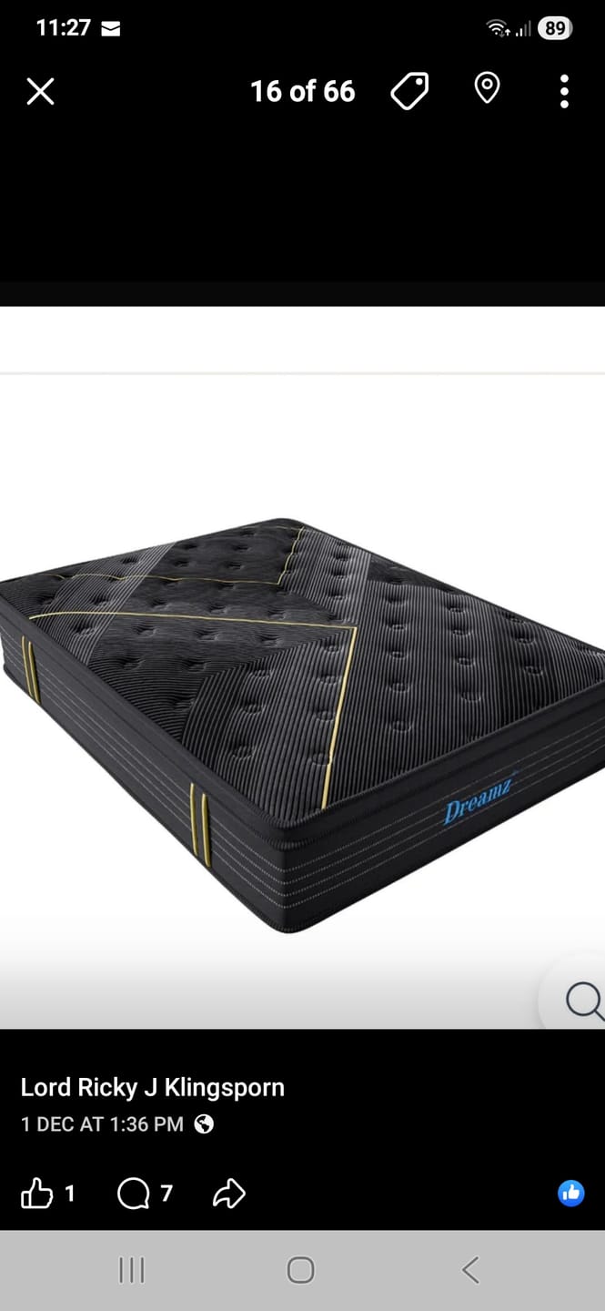 Customer photo review of Queen Size Mattress Black Bamboo Charcoal Fiber 35cm