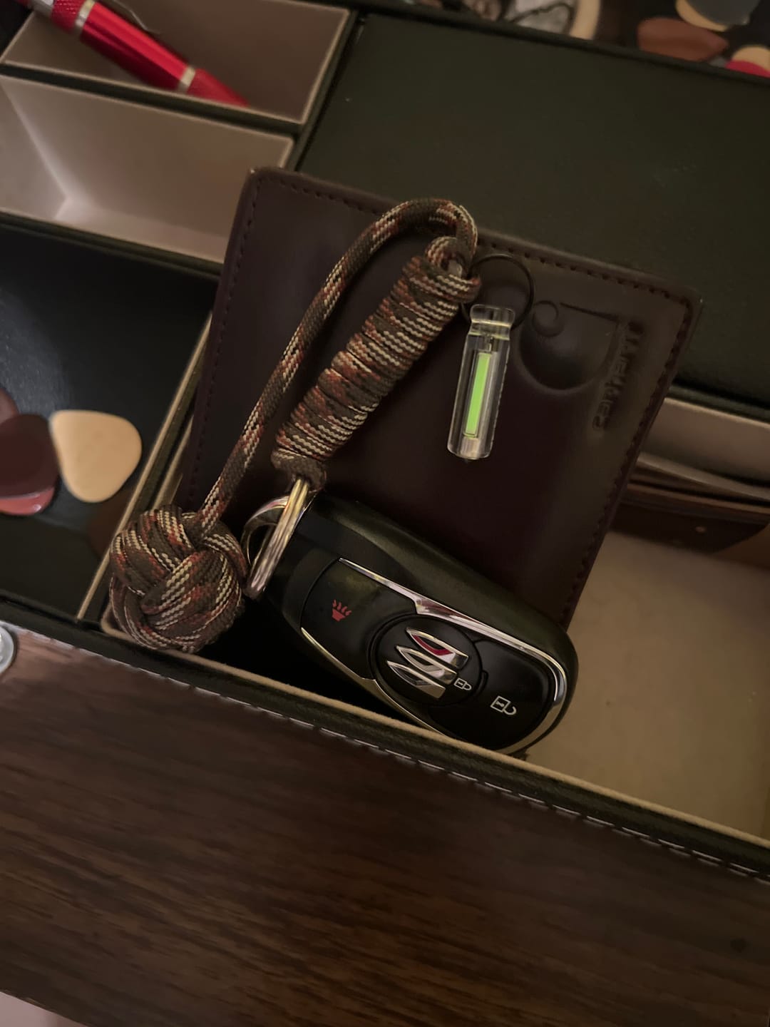 Customer photo review of 5-pack Titanium key rings