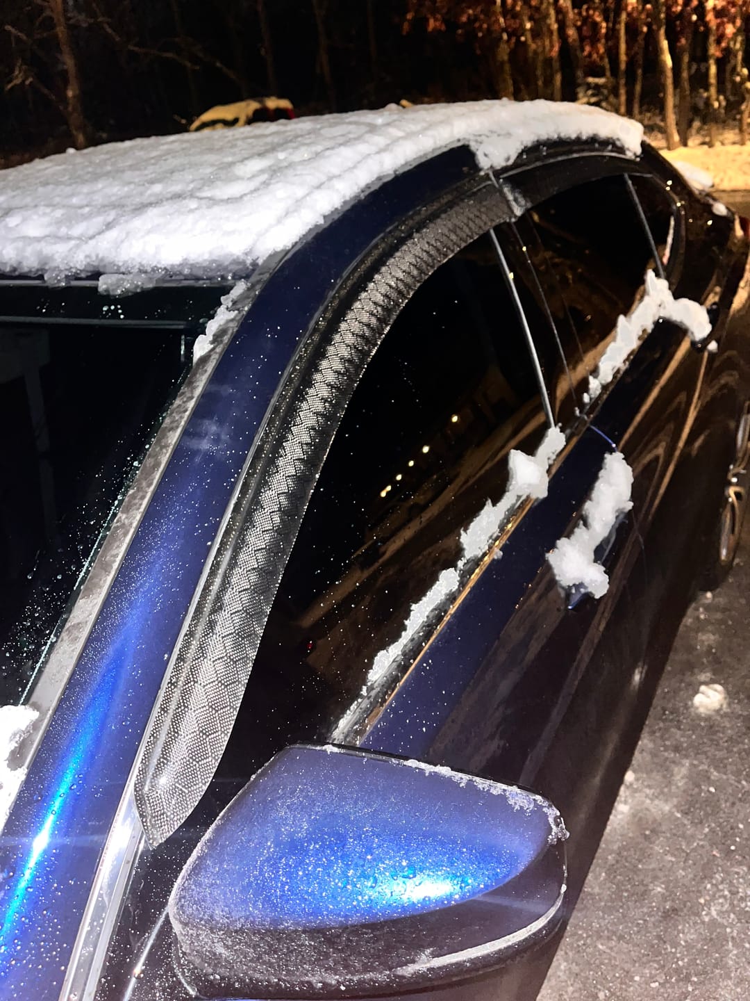 Customer photo review of 2015-2020 TLX Carbon Fiber Window Visors