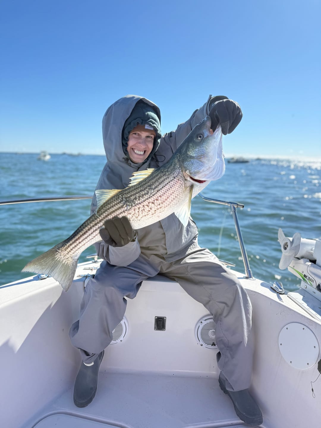 Customer photo review of Boca Grande Waterproof Bib