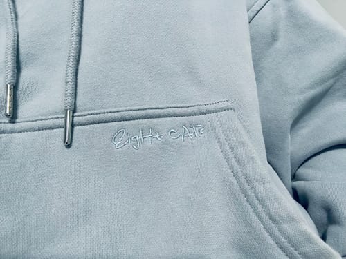 Customer photo review of Brooklyn Oversized Hoodie in Baby Blue