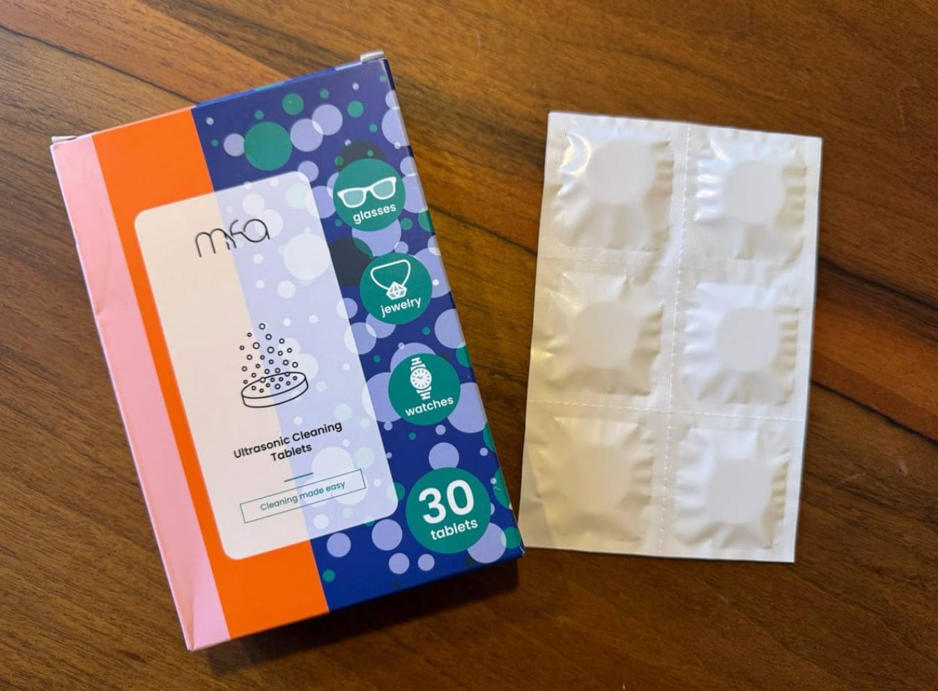 Customer photo review of Ultrasonic Cleaner Tablets for Glasses and Jewelry