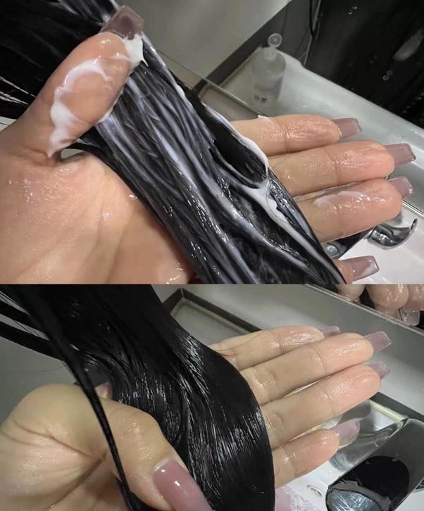 Customer photo review of [ SMIB ] -LactoBio Hair Mask Treatment >Anti Frizz & Repair Series