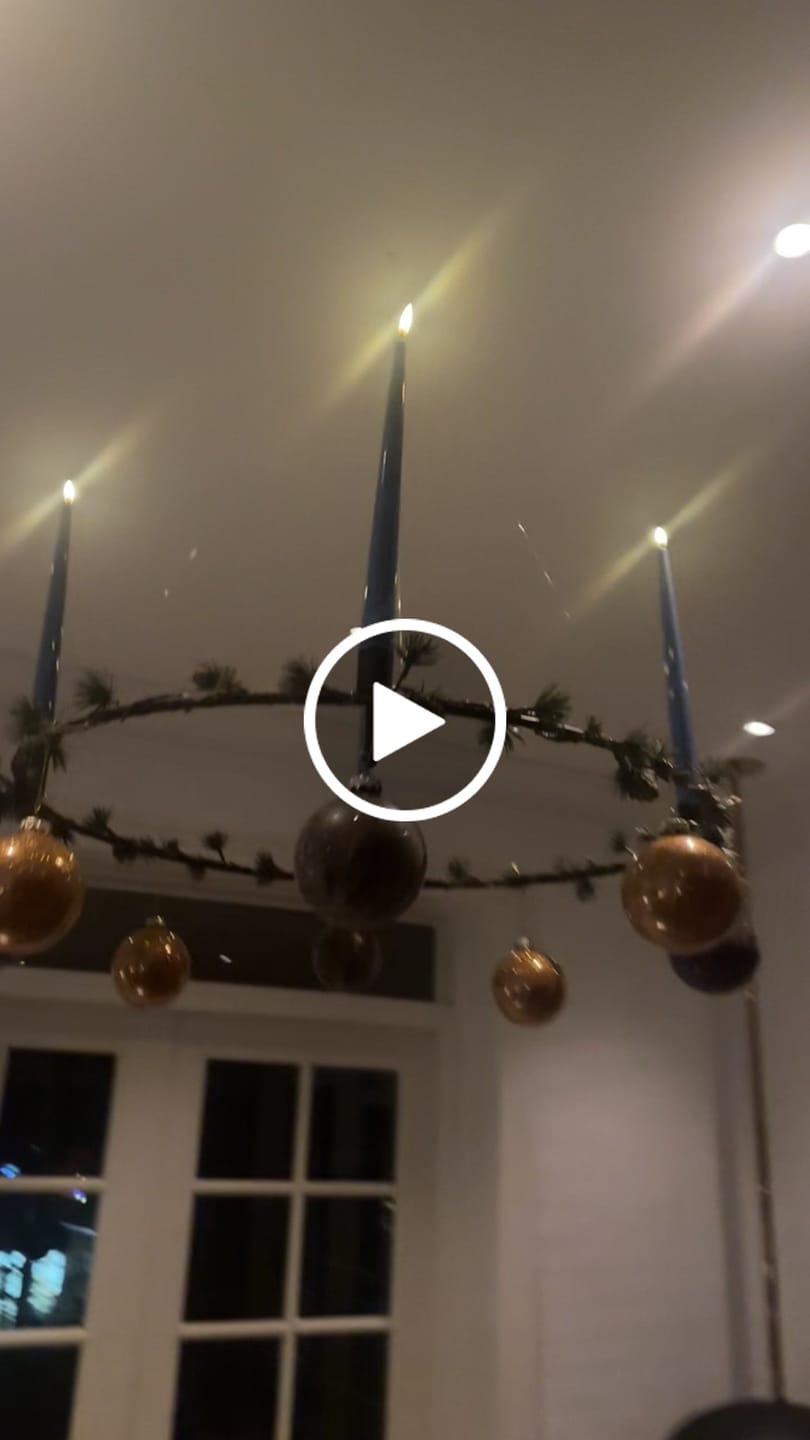 Customer video review of LED Kertelys med Lak, 2 stk (38 cm) Petroleum