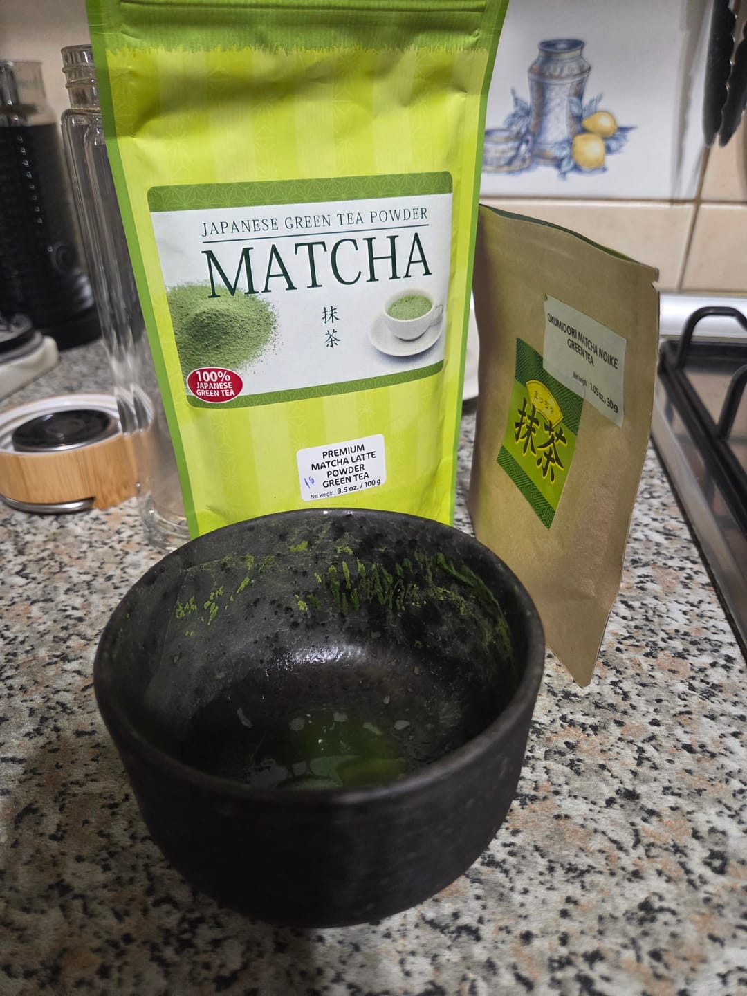 Customer photo review of Premium Matcha Latte Powder