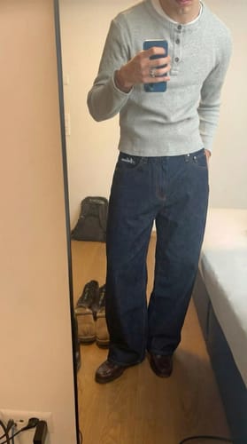 Customer photo review of ARTKIMO'S TRUE RAW DENIMS.