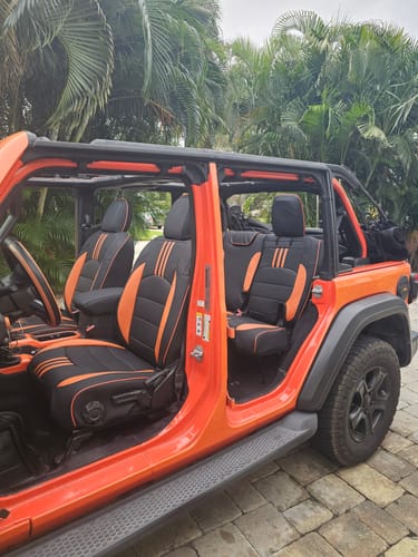 Customer photo review of Premium Custom-Fit Seat Covers