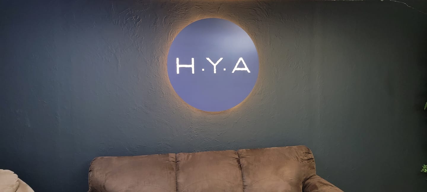 Customer photo review of Interior Front and Backlit Custom Sign (S6)