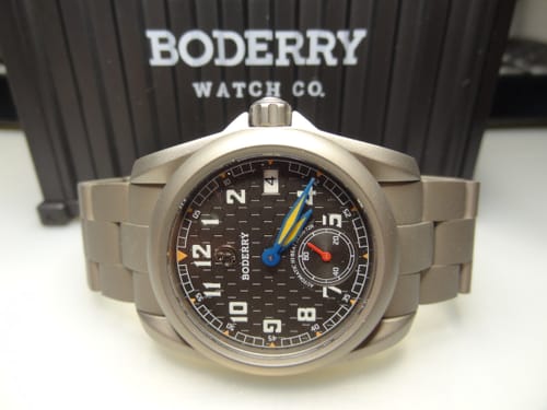 Customer photo review of VOYAGER S72 – 72-Hour Power Reserve Titanium Automatic Field Watch, 100M Water Resistant | Grey/Bracelet