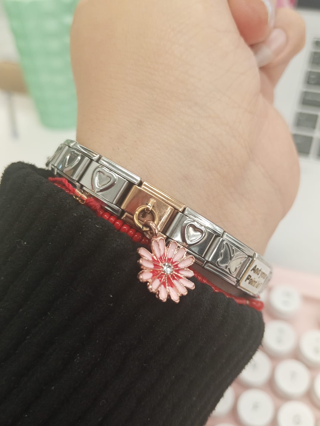 Customer photo review of Charm Colgante flor