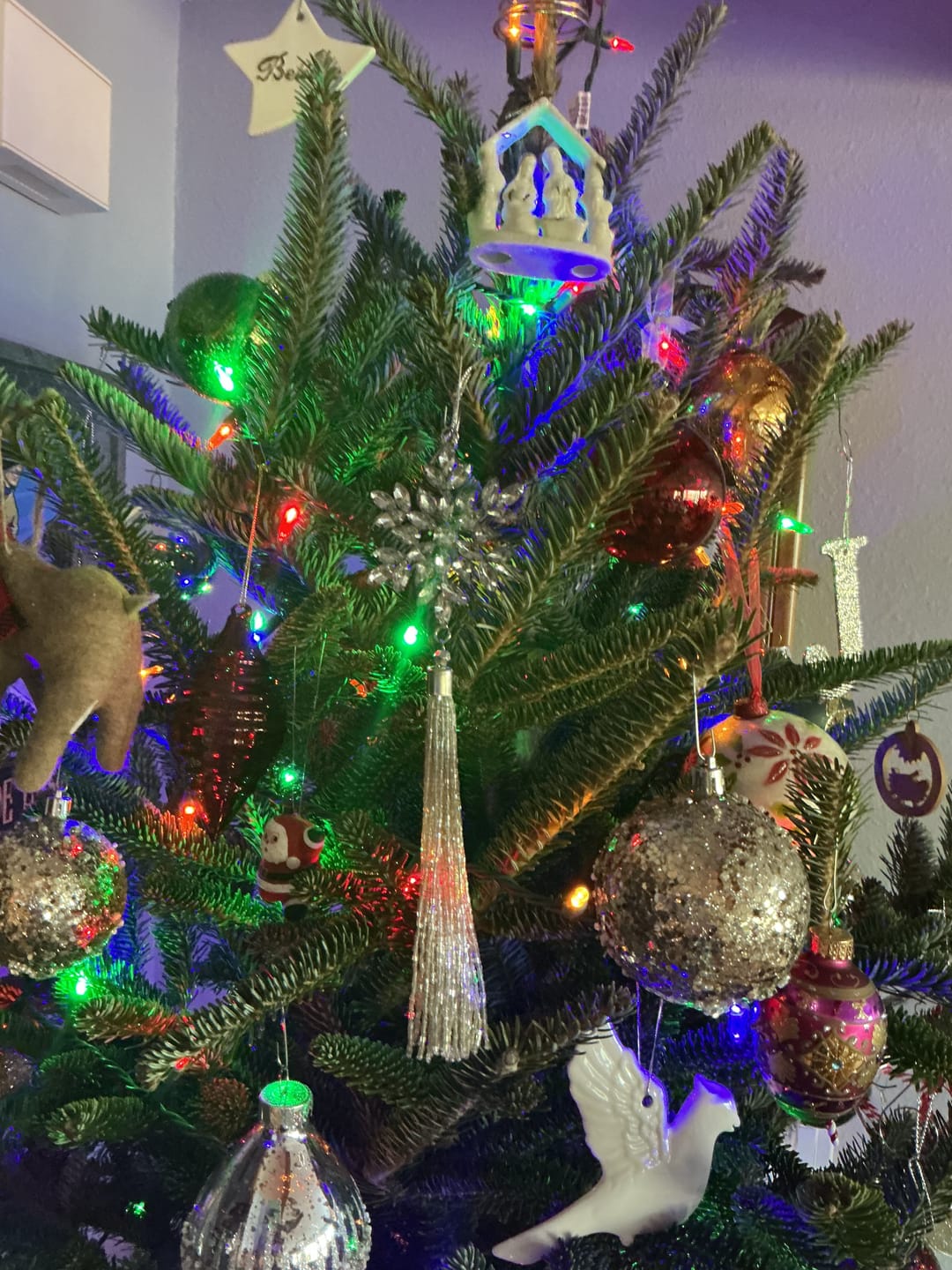 Customer photo review of Silver Jeweled Christmas Tree Ornament, Set of 3
