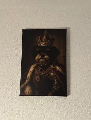 Customer photo review of Personalisierte Leinwand - Royal Haustier