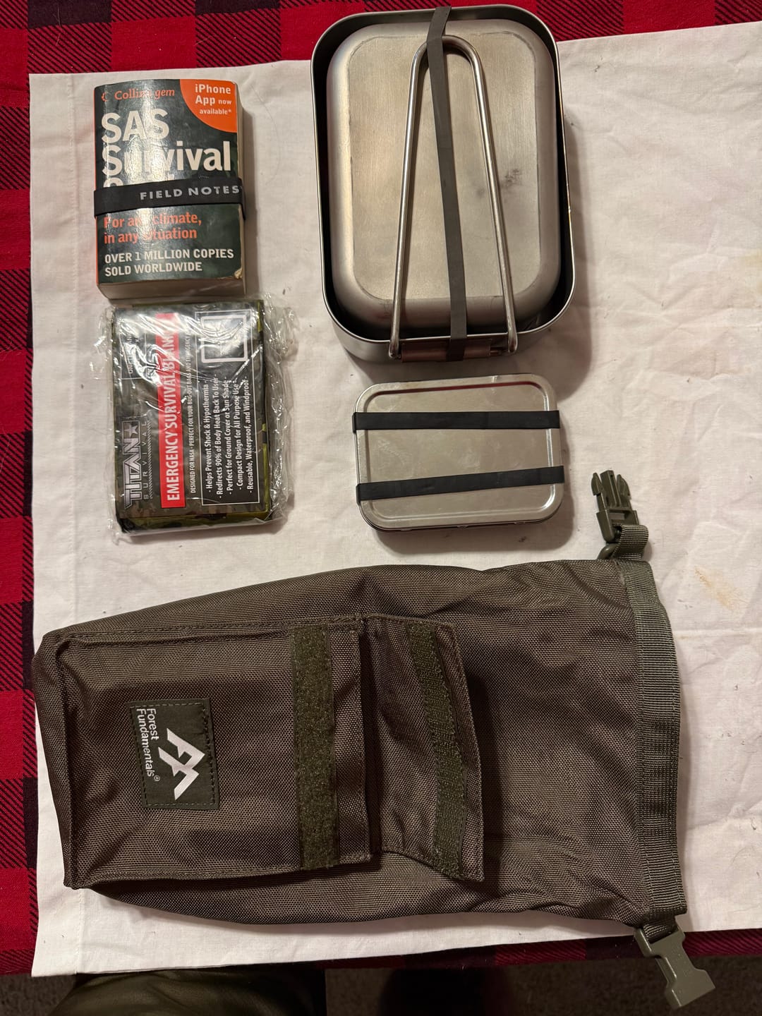 Customer photo review of Mess Tin Bags | 1000D Nylon Roll-Top Bags