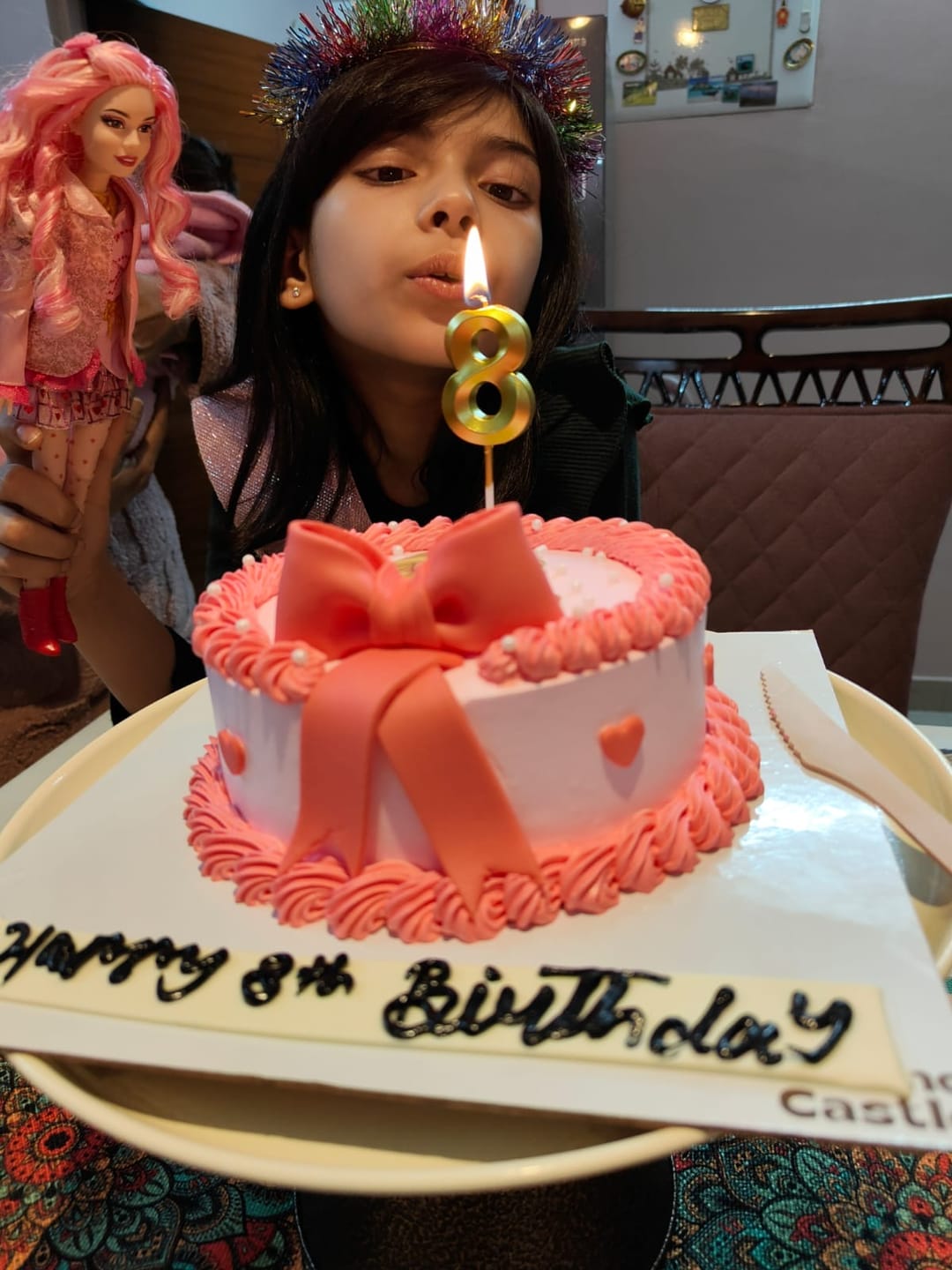 Customer photo review of Barbie Photo Cake for Kids