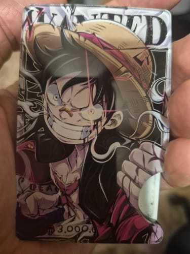 Customer photo review of Wanted Straw Hat Pirate Plexi Glass Acrylic Backed Metal Wallet