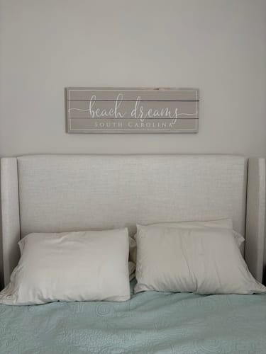 Customer photo review of Beach Dreams Rustic Sign