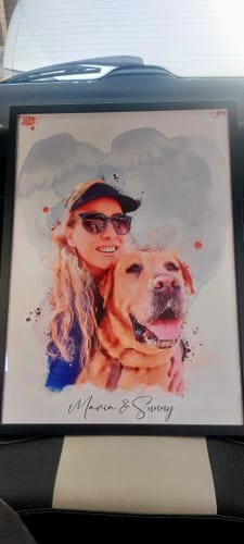 Customer photo review of Πορτραίτο Κατοικίδιου - Νερομπογιά