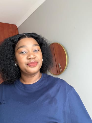Customer photo review of Peruvian Lace Front Wig - Jerry Curl