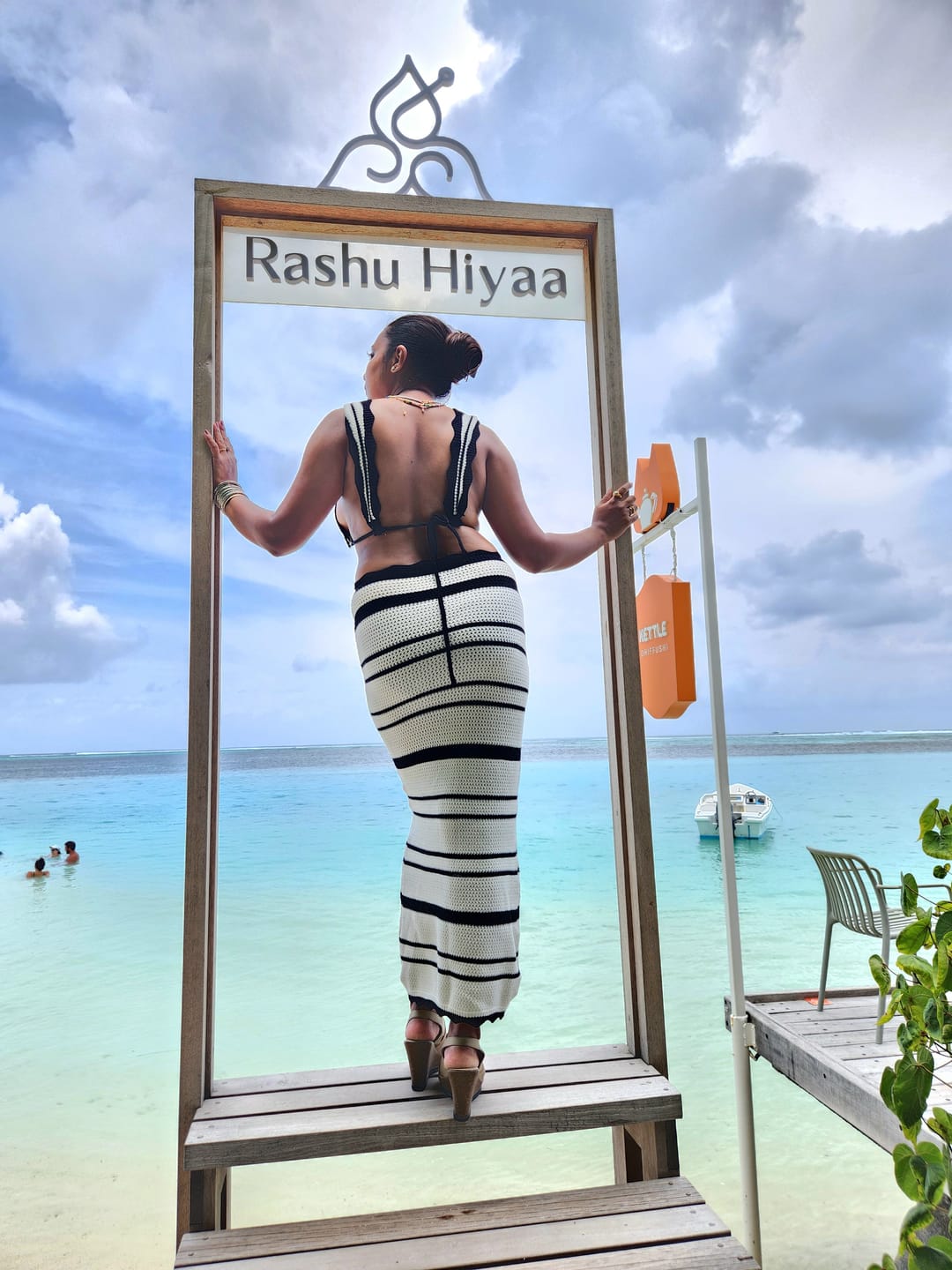 Customer photo review of Abisca Crochet Holiday Coord - Resortwear In White