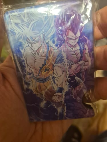 Customer photo review of Super Charged Plexi Glass Acrylic Backed Metal Wallet