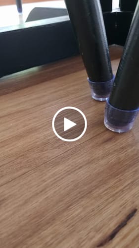 Customer video review of Round Felt Silicone Chair Leg Protectors | Extra-Durable Chair Floor Protectors
