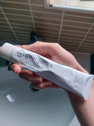 Customer photo review of Toothpaste next generation with Hydroxyapatite - Activated Charcoal with Fluoride