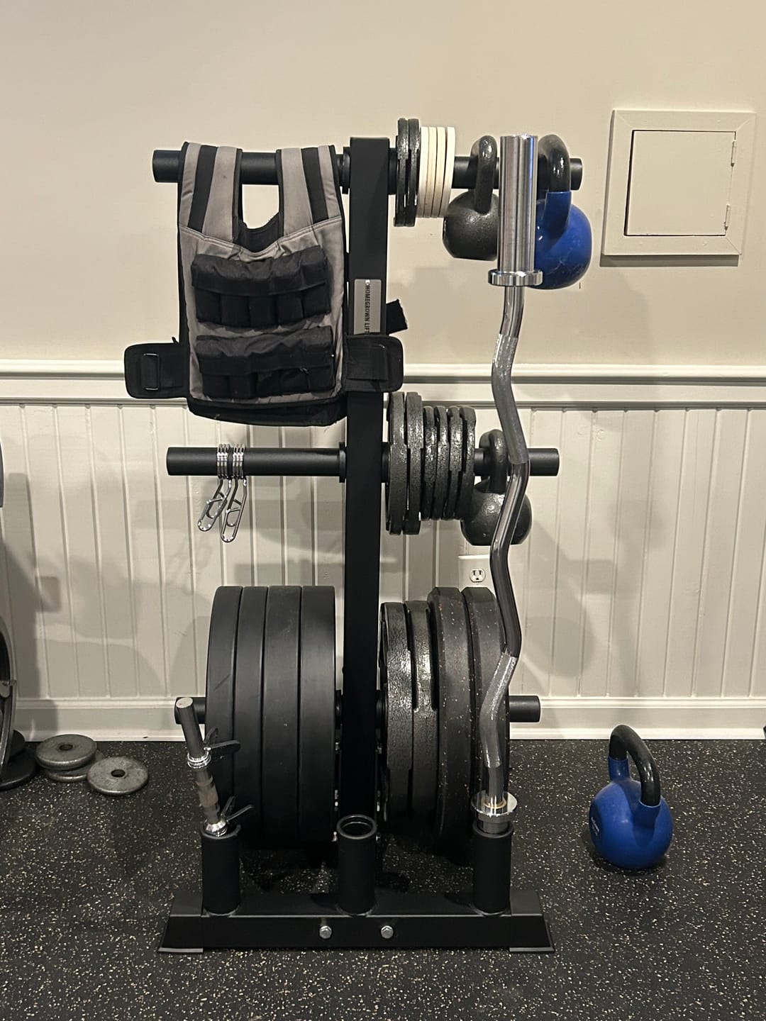 Customer photo review of Weight Tree w/Bar Sleeves