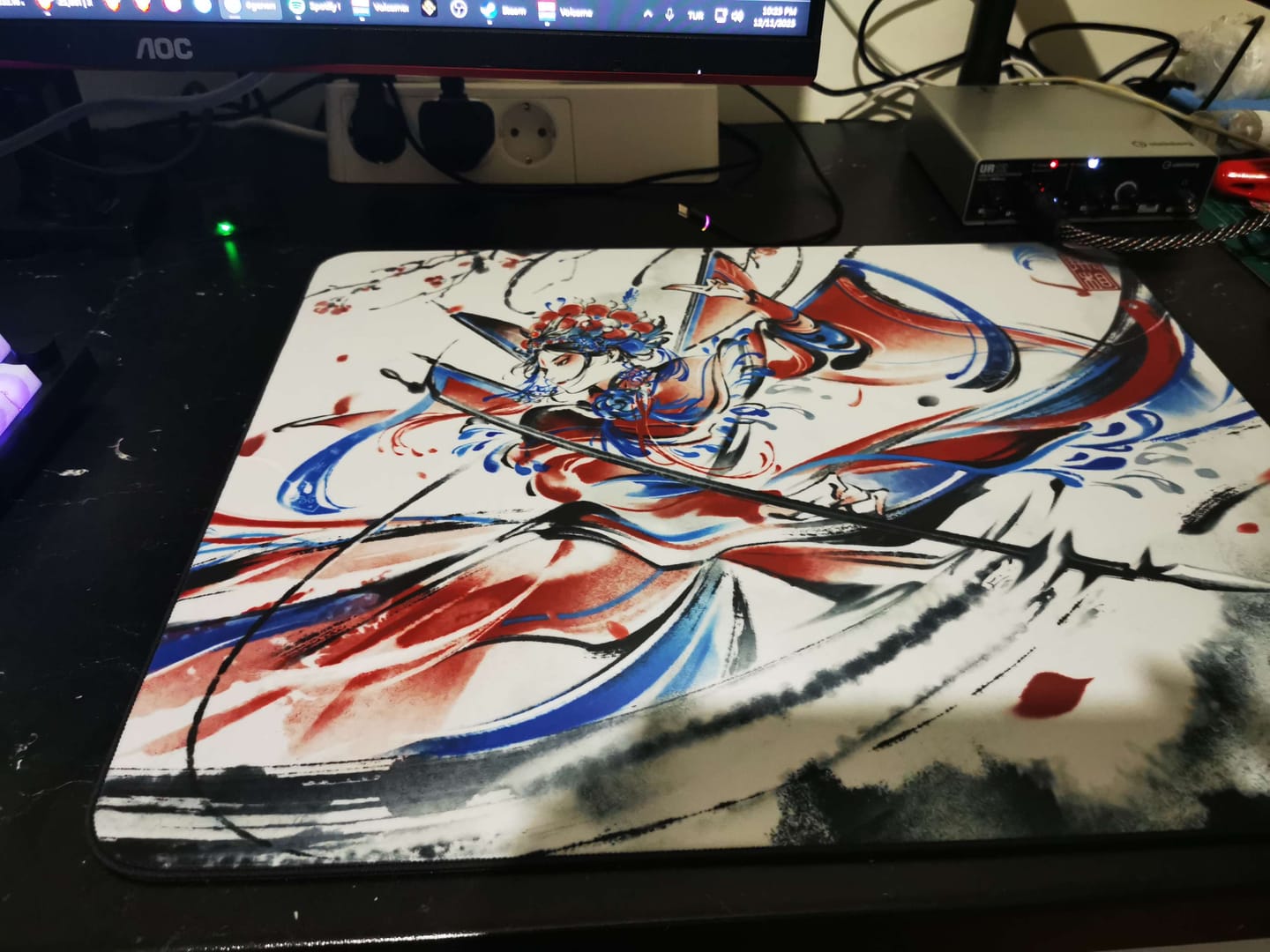 Customer photo review of ESPTiger Pioneer Series Wu Xiang V2 Poron Mousepad