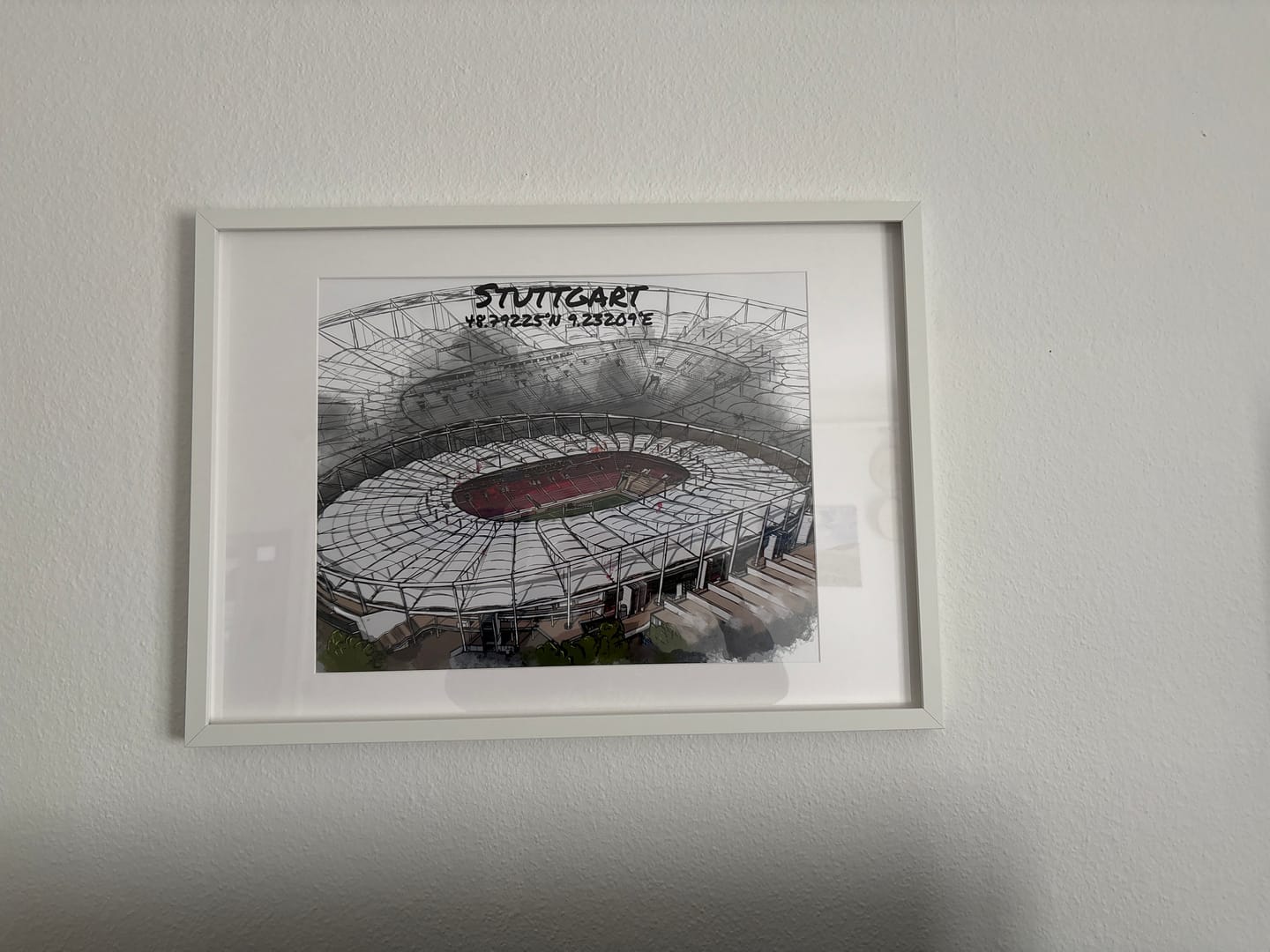 Customer photo review of Stadion Poster Stuttgart Art Print